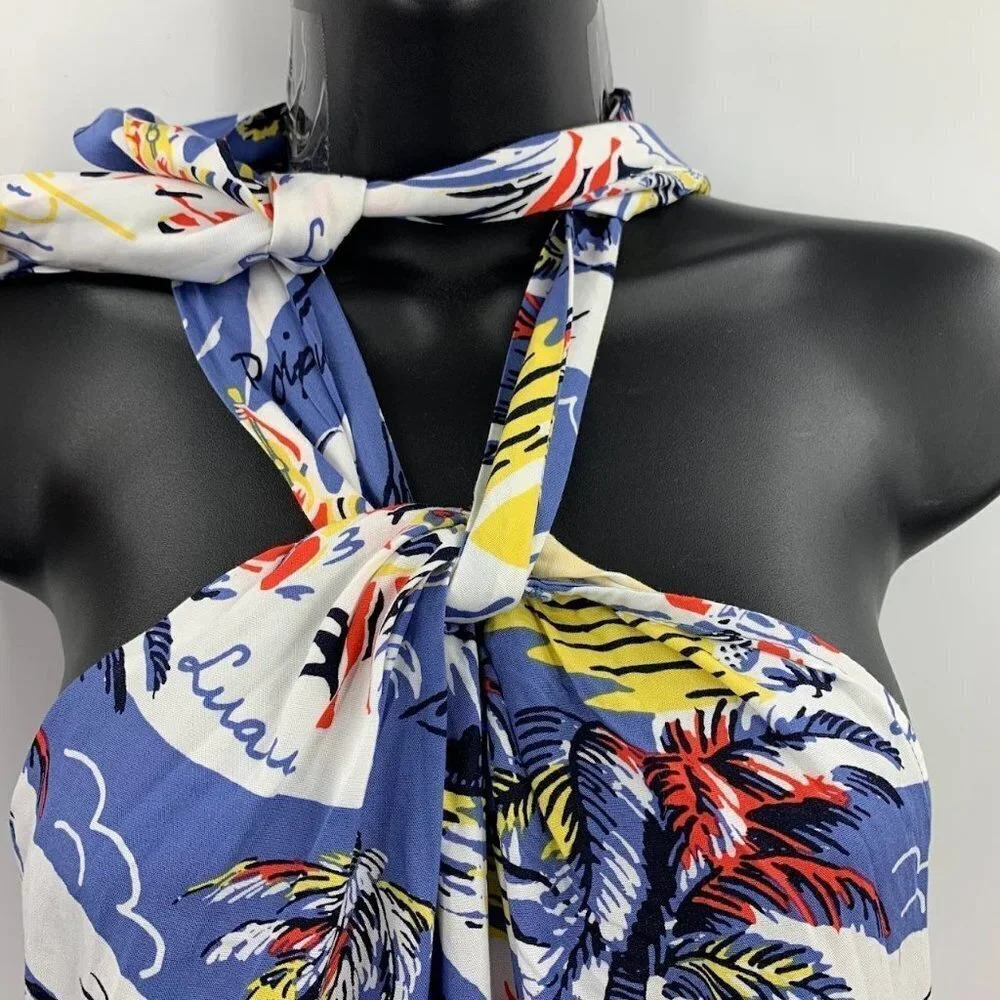 Tommy Bahama Women's Relax Aloha Hawaii Floral Tropical Halter Dress Size XXS - Picture 3 of 8